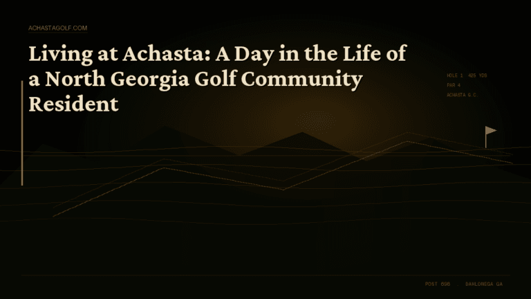 Living at Achasta: A Day in the Life of a North Georgia Golf Community Resident