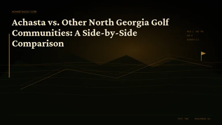 Achasta vs. Other North Georgia Golf Communities: A Side-by-Side Comparison